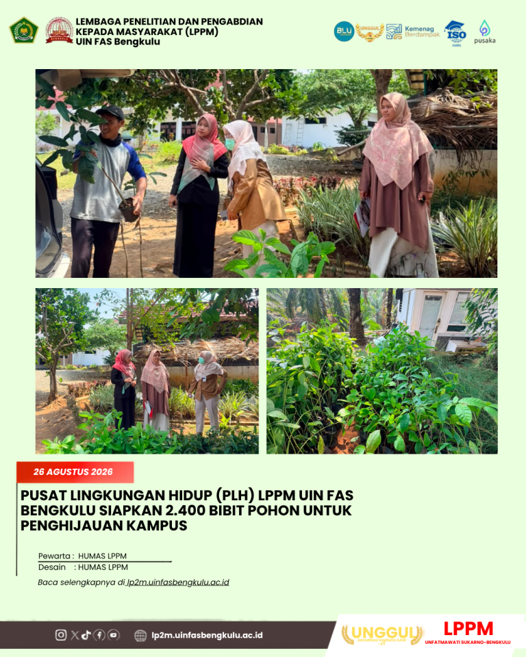 AGA PENELITIAN DAN PENGABDIAN KEPADA MASYARAKAT (LPPM) UIN FAS Bengkulu